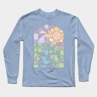 Stained Glass Maze Long Sleeve T-Shirt